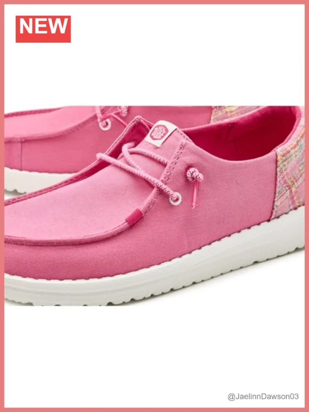 Kids Wally Slip-On Loafer - Plaid Textile, Elastic Laces, EVA Sole
